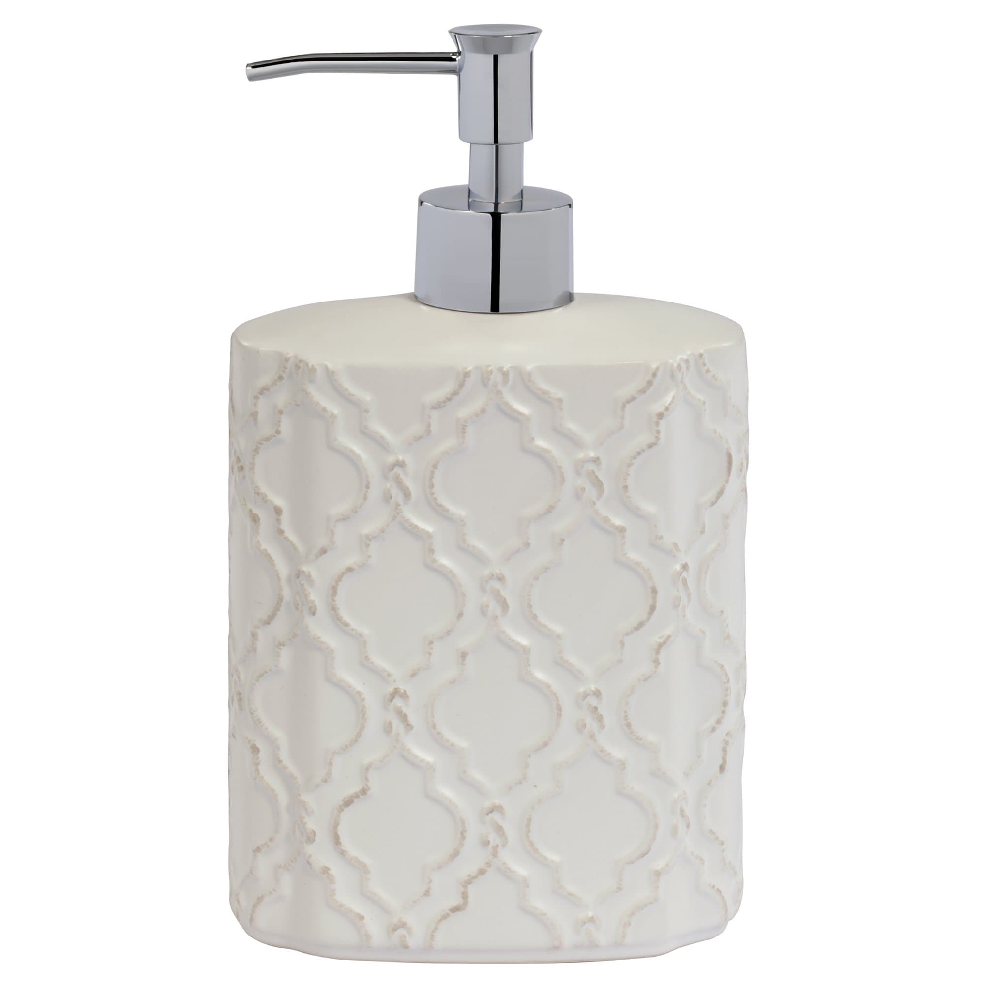 Jennifer Adams Chainlink Lotion Dispenser, Ceramic