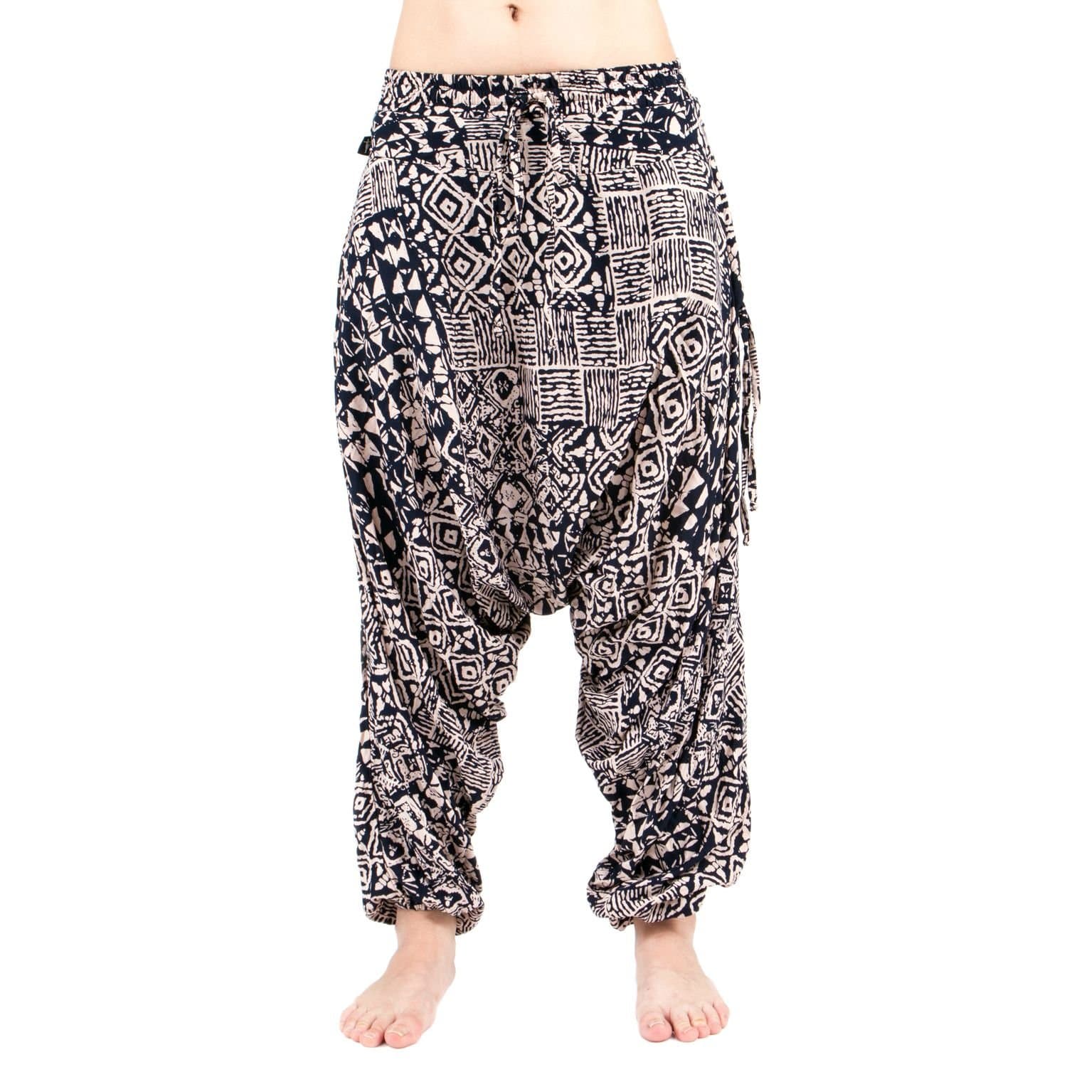 Buddha Pants Premium Cotton Harem Pants Tribal Pattern