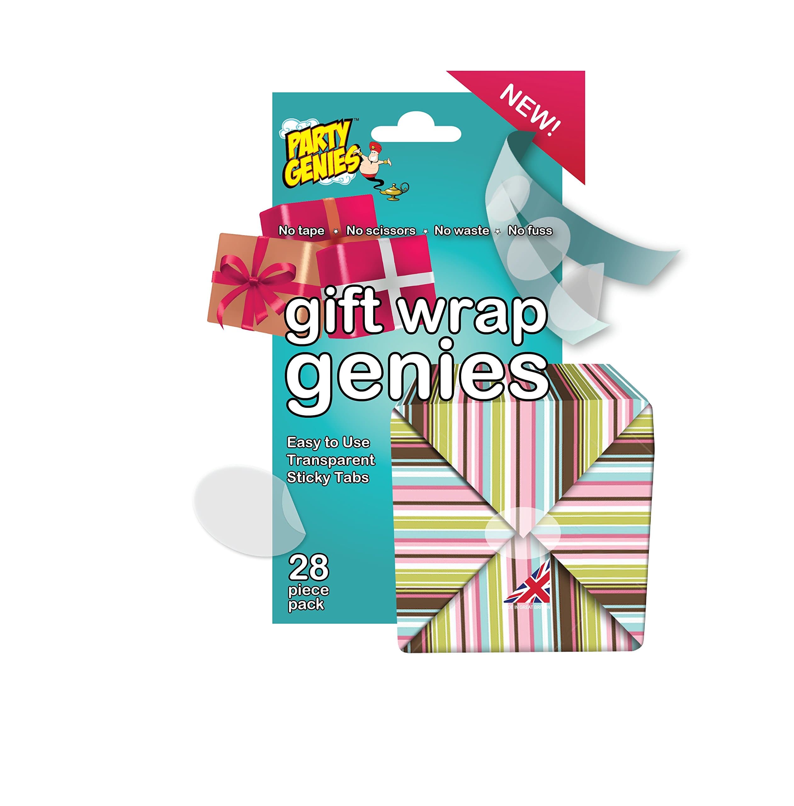 Gift Wrap Genies - Adhesive Tabs For Wrapping Presents