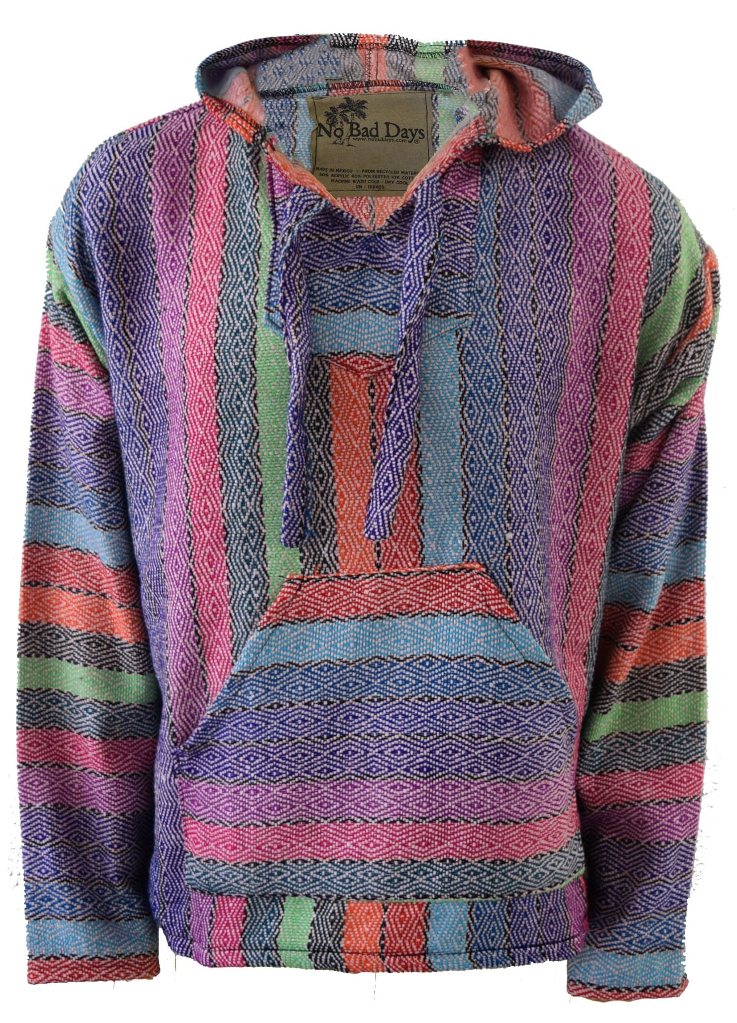 Baja Hoodie - Rose Rainbow Diamond (Medium)