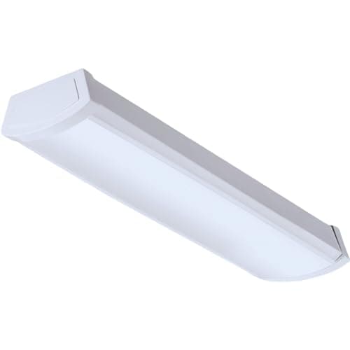 FMLWL 24 840 2 ft. White LED Wraparound Flushmount- LED Ceiling Light for Garage | Attic | Basement | Home|shoplight, 4000K