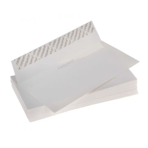 Conqueror 50 Envelopes DL (1/3 A4) High White Laid (Textured) - Peel & Seal
