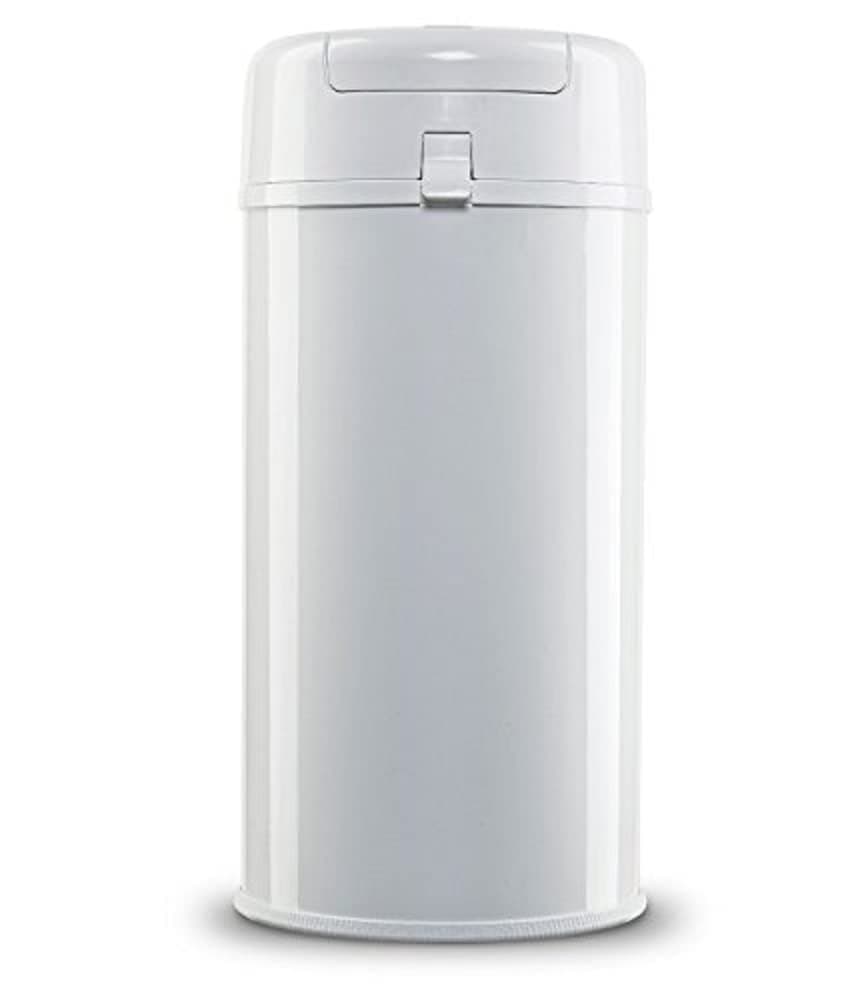 Steel Diaper Pail, White