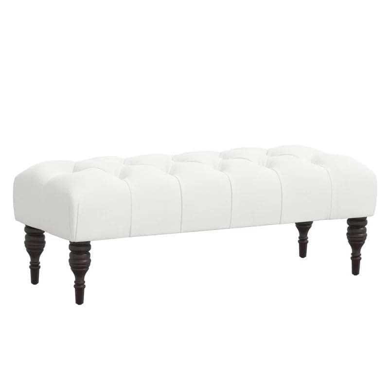 Storage Zeno Ottoman with Hidden Compartment, Rectangular 2 Seater Ottoman, Living Room Furniture, Storage Ottomans for Office, Bedroom, Living Room (Ivory) (White)