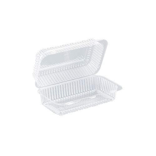 Inline PlasticsSLP35 Surelock Clear Hinged Loaf-Cake Container 8.8 Inch x 5.3 Inch x 3.3 Inch High - Pack of 10