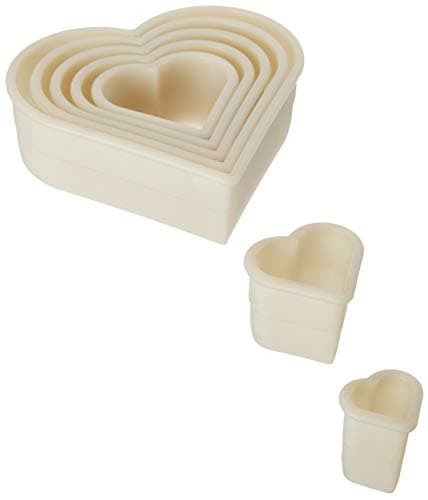 Mercer Culinary 7-Piece Heart Plain Nylon Cutter Set