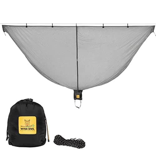 Wise Owl Outfitters Hammock Bug Net – Mosquito Net for Hammock, Lightweight Bug Netting for Camping, Hiking, Backpacking, Forest & Outdoor Use