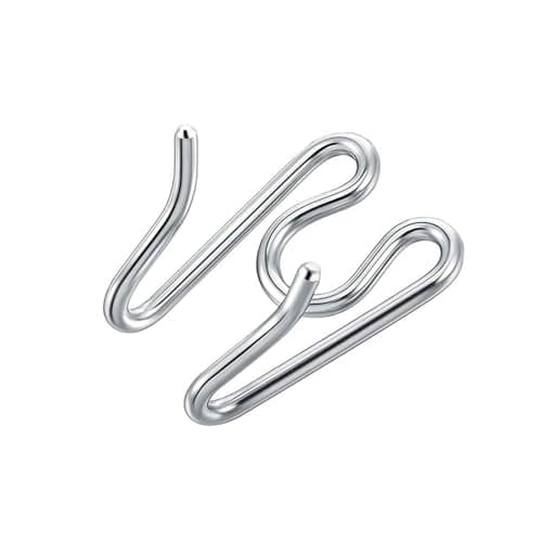 JIPIMON Dog Collar Extra Links Designed for Training Collars (4 Pack) Steel Chrome Plated Dog Training Collar Links (2.25mm, Silver)