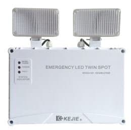 (KE448LEDNM) LED Emergency Twinspot Fitting Non-Maintained with Self Testing Function.
