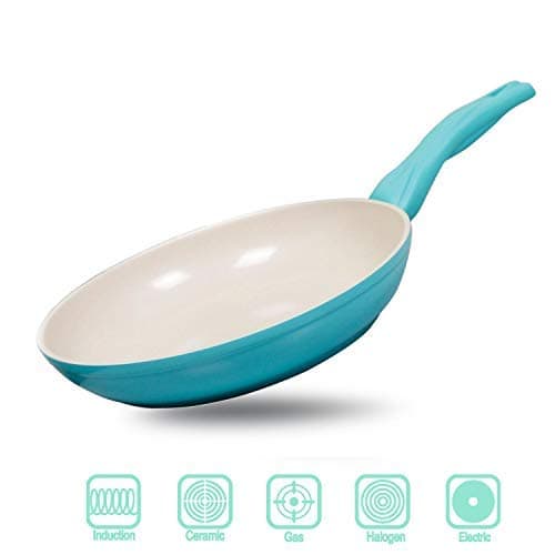 10" Frying Pan with Ceramic Non-Stick Coating from Germany (100% PTFE, PFOA and APEO Free) (10 Inches)