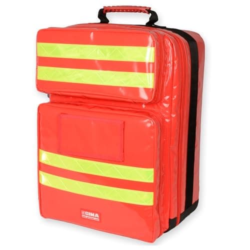 Gima - Silos 2 Rusksack, Backpack, Polyester PVC coated, Red Colour, Large Size, Dimensions 38x24x50 cm, for Rescuers, Trauma Doctors, Paramedics, First Aid and Civil Protection Professionals