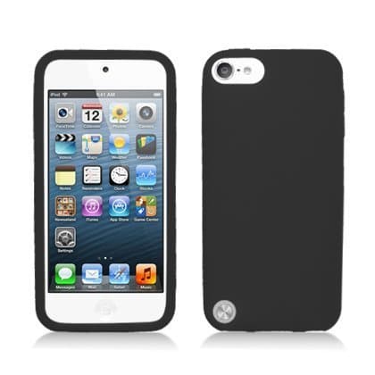 For Apple iPod Touch 5 (5th Generation) Silicone Skin Case, Black