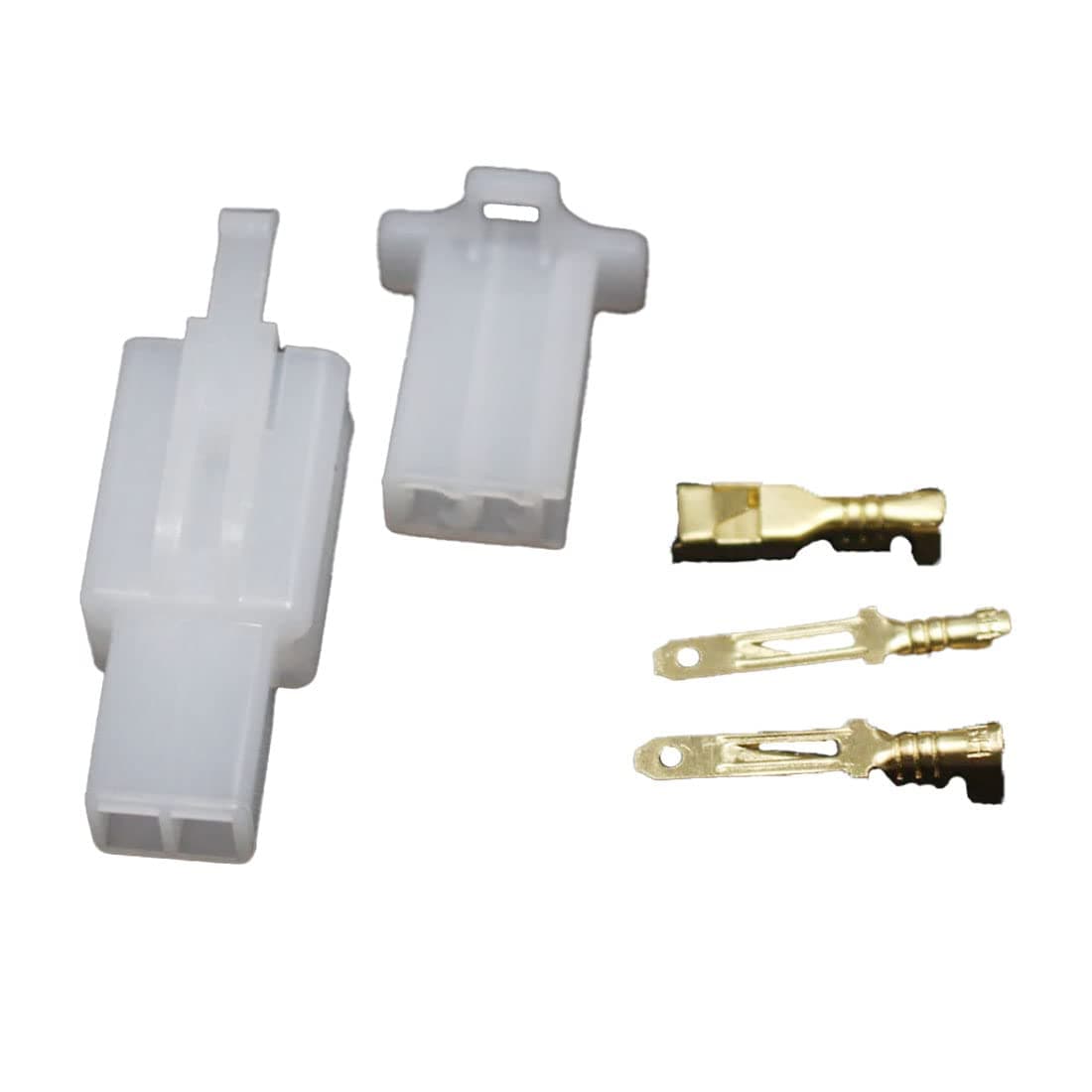 (10 Sets Pack) 2 Pin 2.8mm Wire Harness Motorcycle Sensor Connector Automotive Cable Socket(Multicolor)