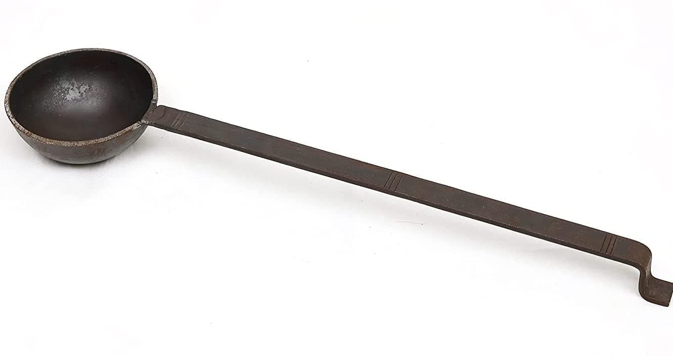 YAAZH Iron Tadka Pan Traditional Type Long Handle