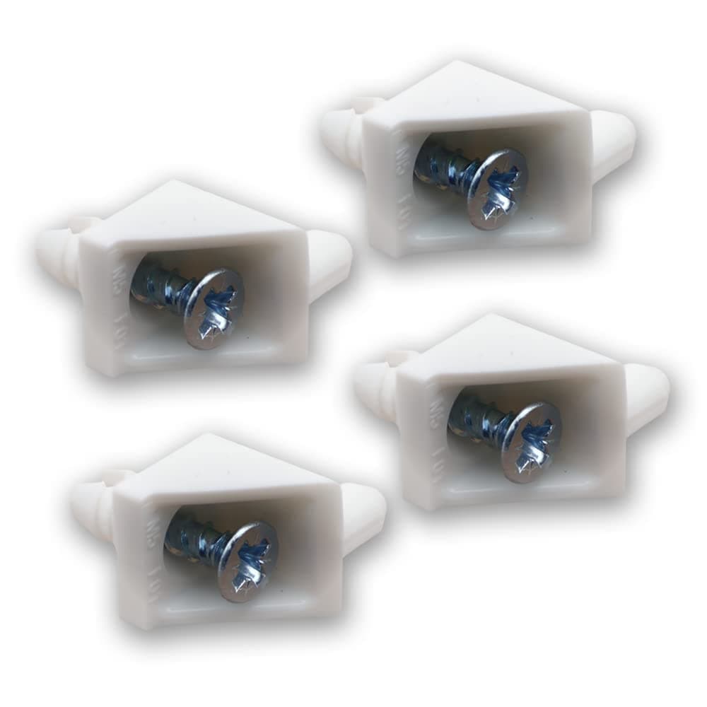 Replacement Shelf Support for IKEA PAX BILLY KOMPLEMENT Compatible with Bracket Wardrobe Holder Shelves (White, Pack of 4)