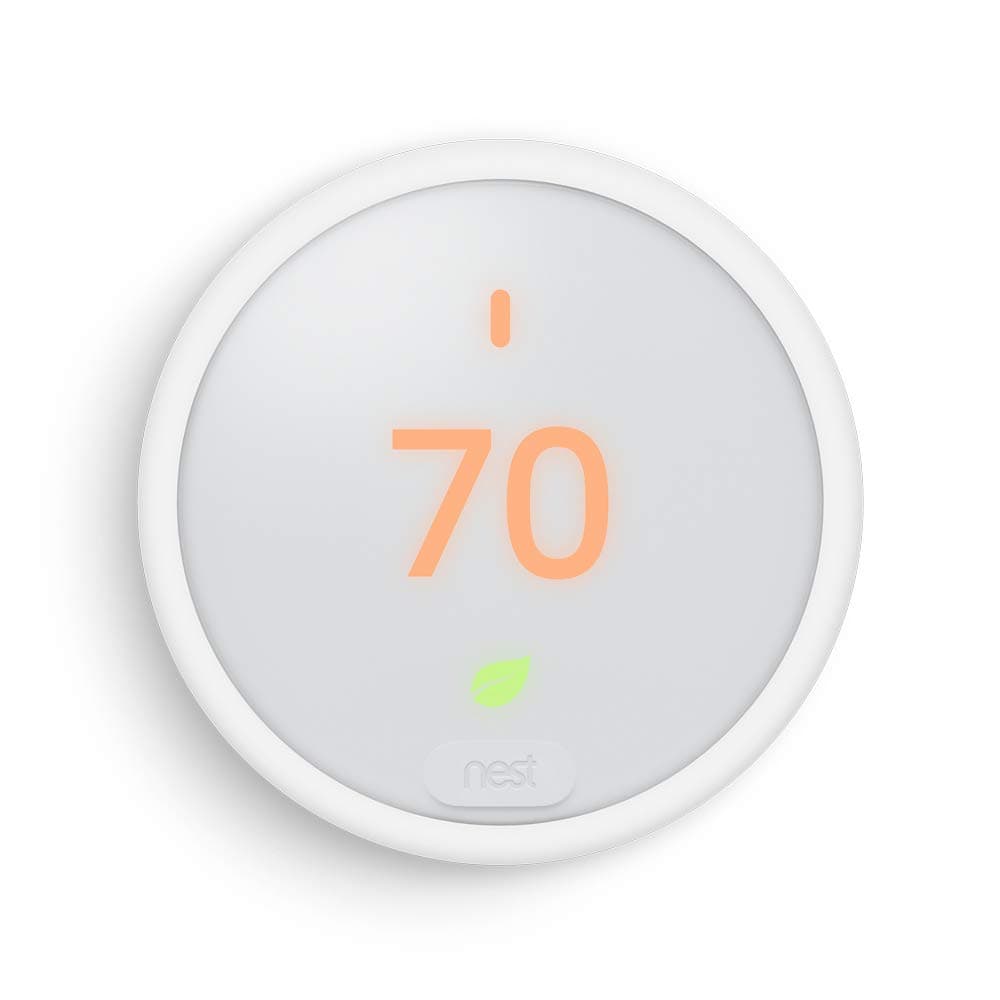 Thermostat E Programmable Smart Thermostat for Home, App Controlled via Wifi, Programmable, Compatible with Alexa and Google Assistant, Frosted White Color (T4002ES)