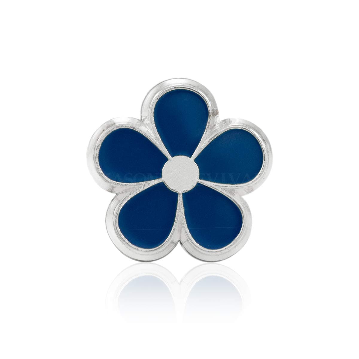 Masonic Revival Forget Me Not Lapel Pin (Silver)