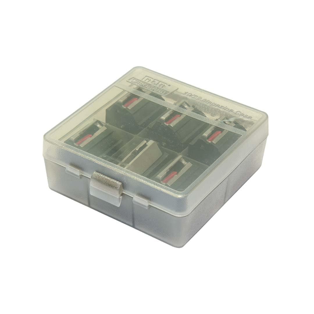 MTM TMC1022 Tactical Magazine Case 10/22 Rotary Magazine Case, Stackable, Clear Smoke, USA Made
