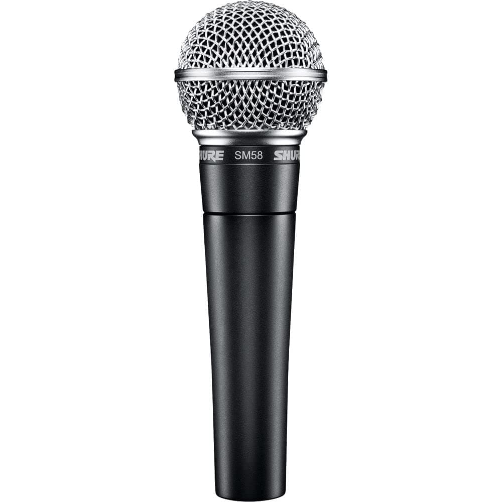 Shure SM58-LC, Cardioid Dynamic Vocal Microphone, Dynamic, Studio Ready, Cardioid, For Live Performance, Home Recording & Podcast