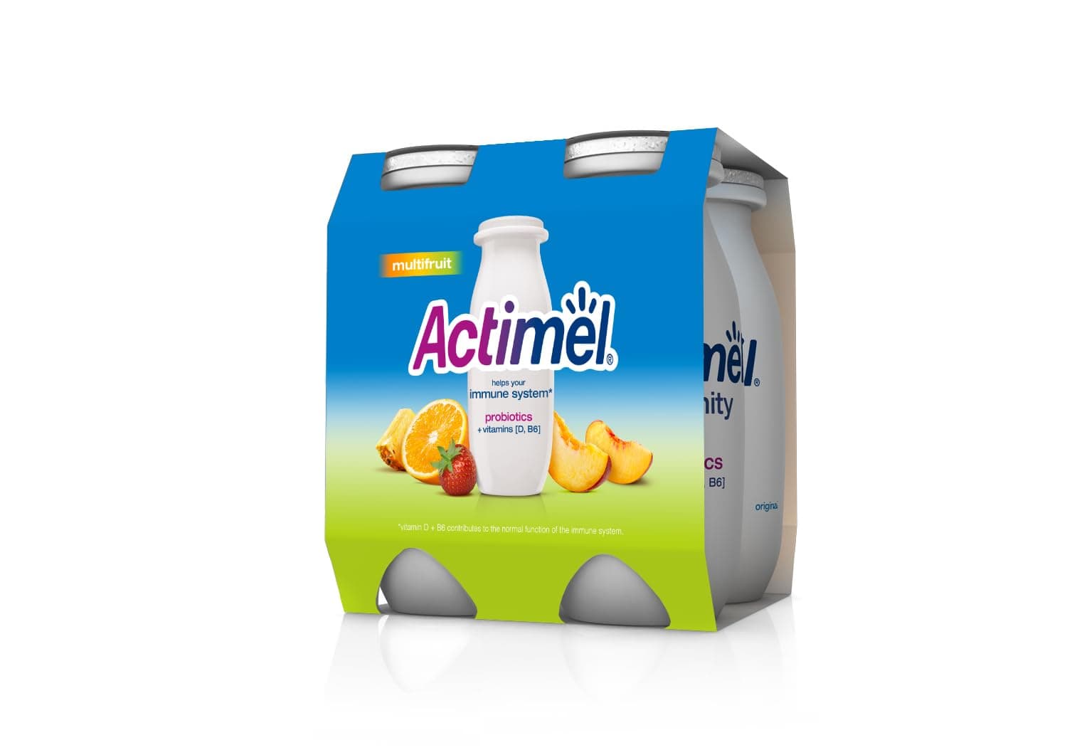 Multi-Fruit Flavored Low Fat Dairy Drink 4 x 93ml