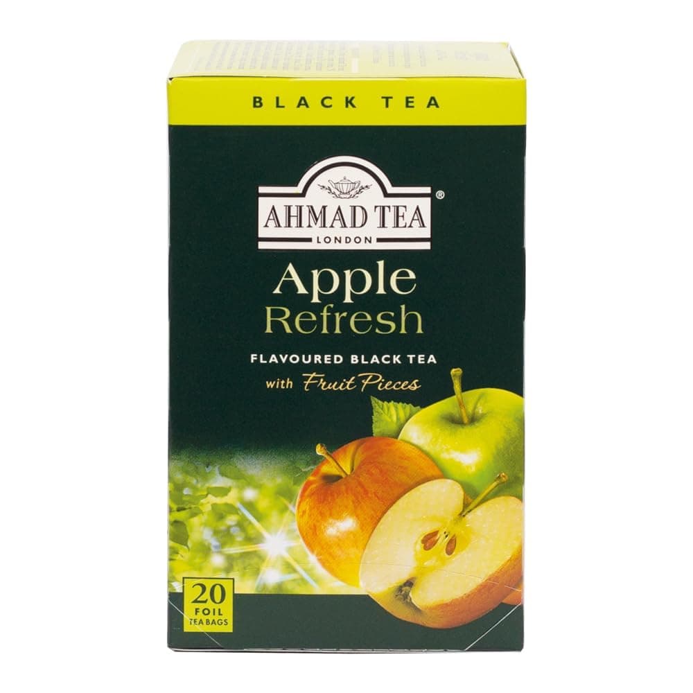 Ahmad Tea Apple Refresh Black Tea, 20 Teabags