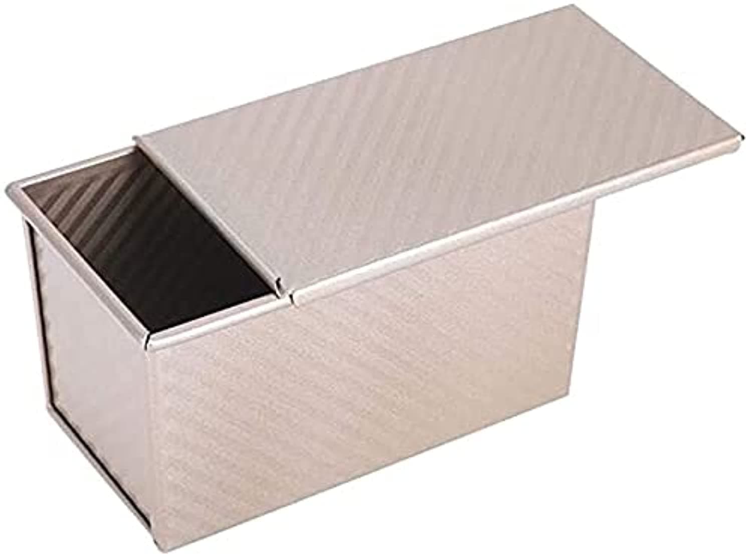 One Pound Pullman Loaf Pan with Cover - Toxic Free NONSTICK - Organic Environmental Friendly Premium Coating – Durable Quality - 1 X Covered Pullman Loaf Pan - BAKEWARE