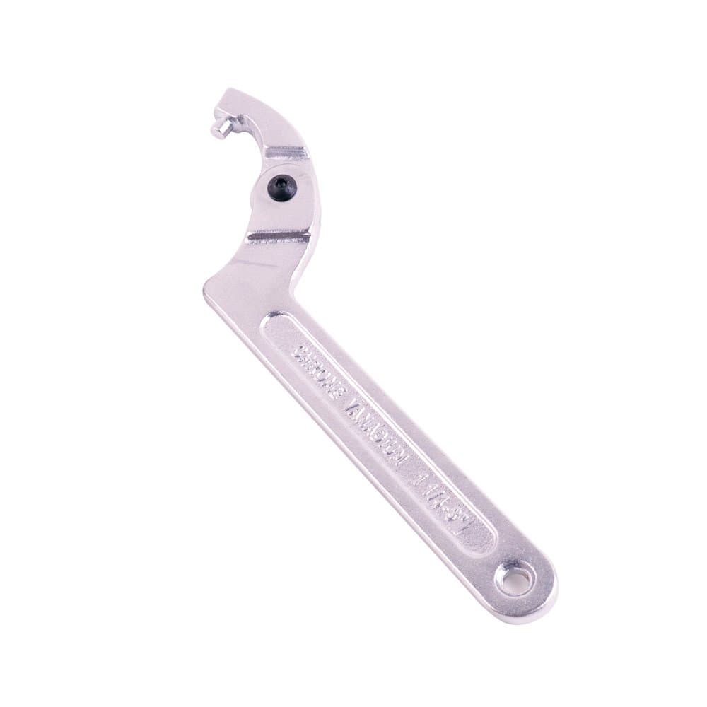 Eowpower Chrome Vanadium Adjustable C Spanner Hook Wrench Tool Round Head 32-76 mm