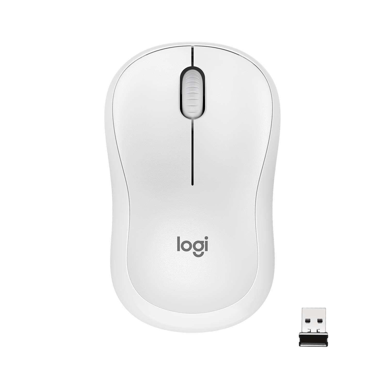 Logitech M220 Wireless Mouse, Silent Buttons, 2.4 Ghz With Usb Mini Receiver, 1000 Dpi Optical Tracking, 18 Month Battery Life, Ambidextrous Pc / Mac / Laptop, Off White