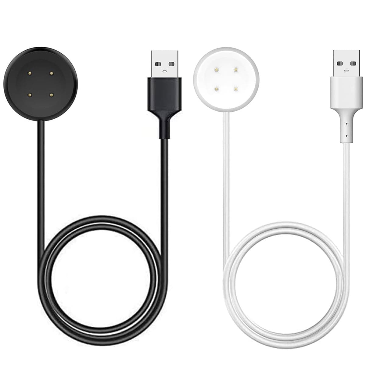 for Pixel Watch 2/3 Charger, Replacement Magnetic Charging Cable for Google Pixel Watch 2/3 (Black & White, USB Type A)