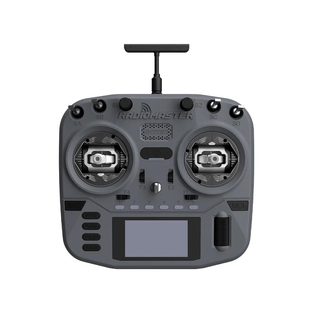 RadioMaster Boxer Crush EdgeTX 2.4G 16CH Remote Controller ELRS with AG01 Hall Gimbals (Gray)