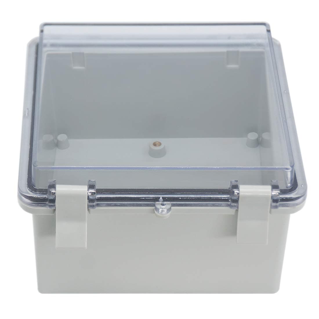 OtdorpatioJunction Box IP65 Dustproof Waterproof ABS Plastic Project Box Hinged Shell Universal Electrical Enclosure Clear Cover 5.91 x5.91 x3.54inch(150 x150 x90mm)