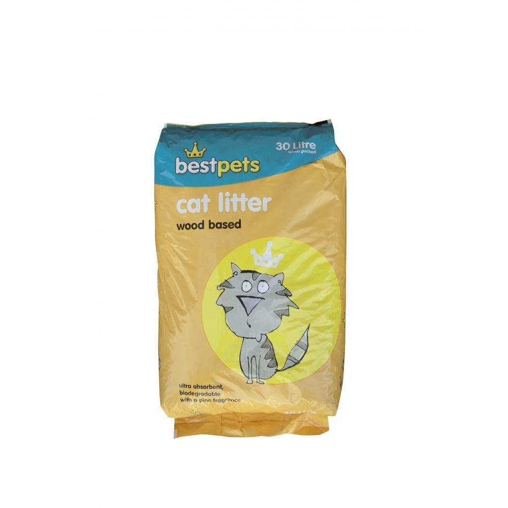Bestpets Wood Based Cat Litter - 30ltr