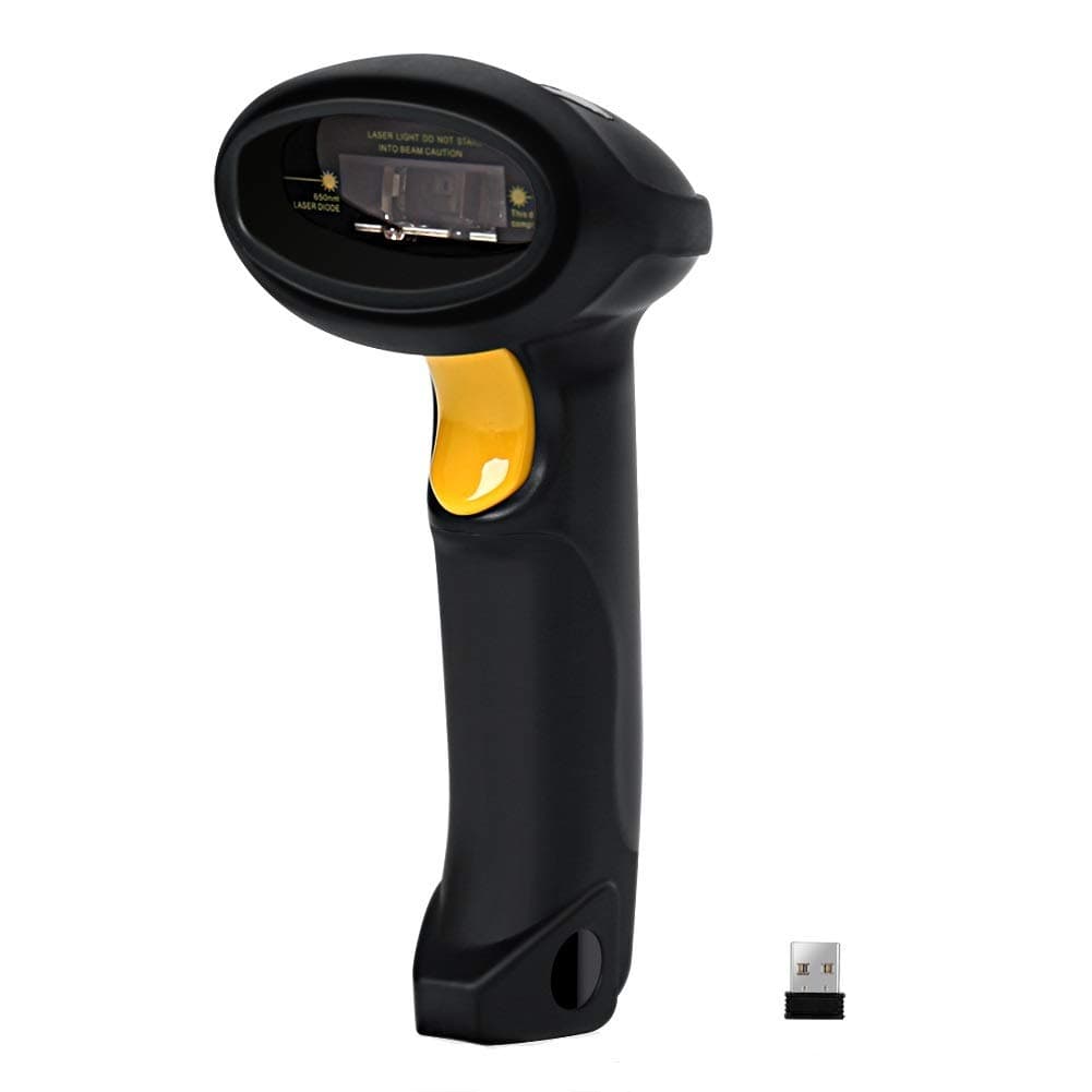 - Barcode Scanner (2.4GHz Wireless USB Automatic & USB2.0 Wired) Rechargeable 1D Handheld Bar-Code Reader Support for FedEx and USPS Maximum Offline 2600 Code Entries
