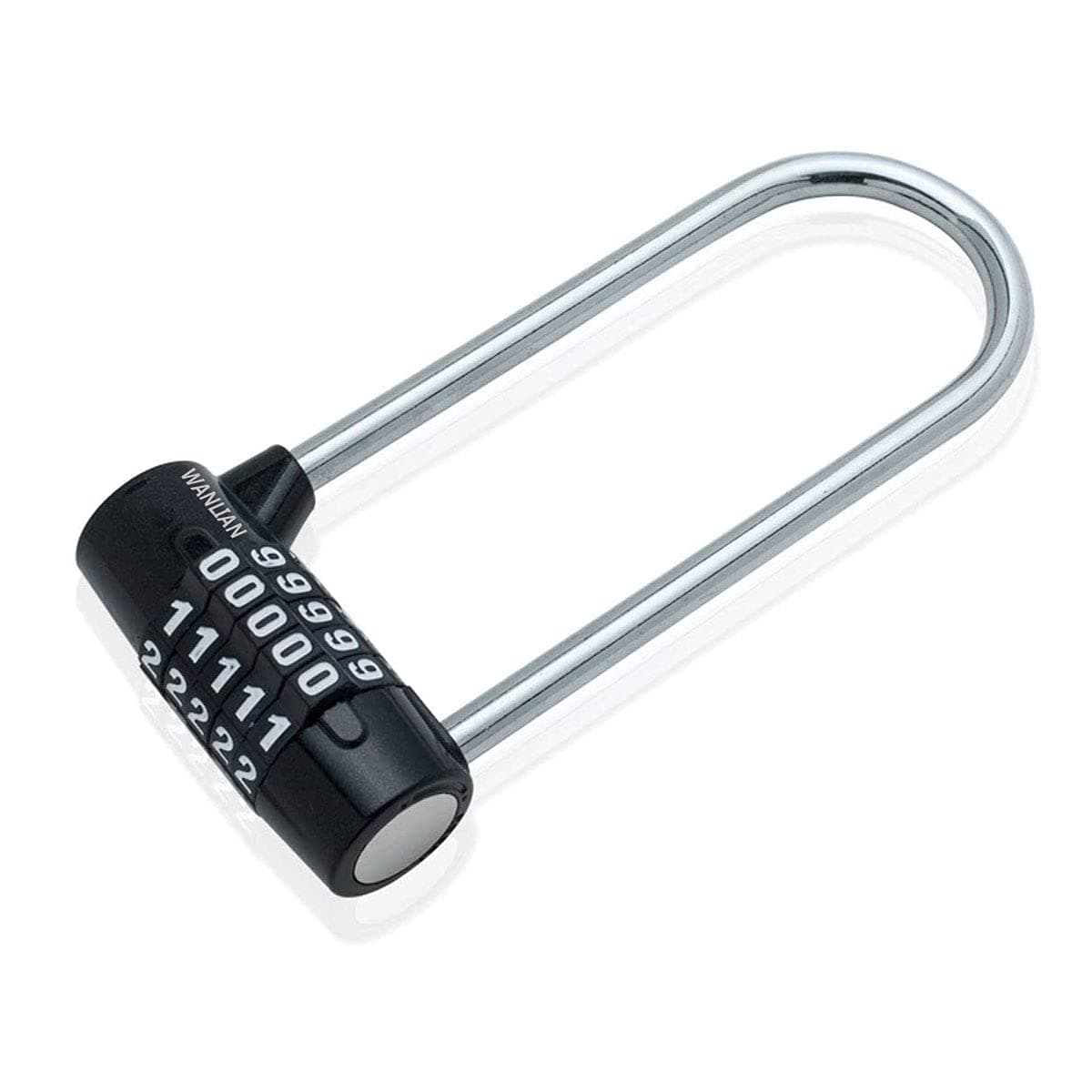 Safety lock, 5-digit combination padlock, door handle lock,