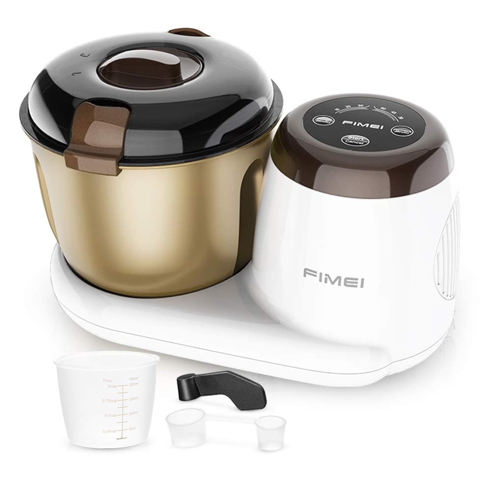 FIMEI Stand Mixer with Fermentation Function, Automatic Dough Maker with Timing Function, Microcomputer Control, 3 Modes Dough Blender, 3.5 L Non-Stick Mixing Bowl, Noise Below 70 db
