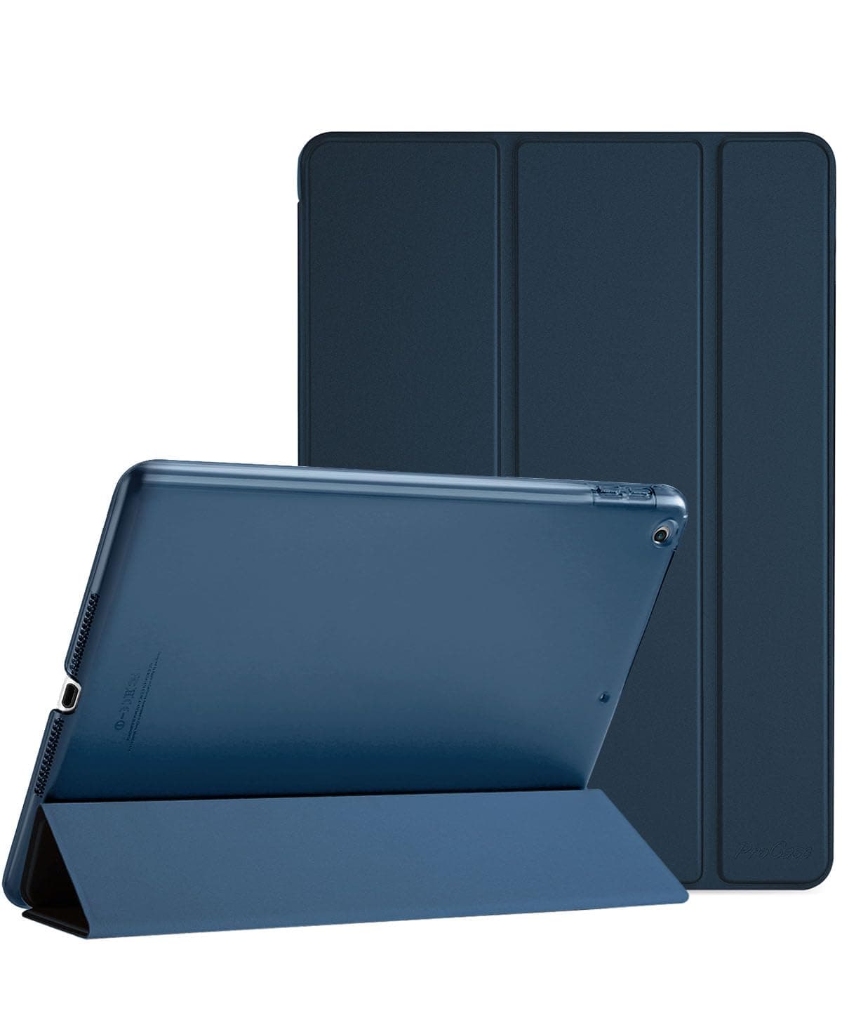 ProCase Smart Case for iPad 9.7 Inch iPad 6th/5th Generation 2018 2017(Model: A1893 A1954 A1822 A1823), Ultra Slim Lightweight Stand Cover with Translucent Frosted Back -Navy