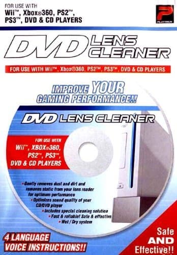 Laser Lens Cleaning System for DVD, CD, Xbox 360, PS2 and PS3