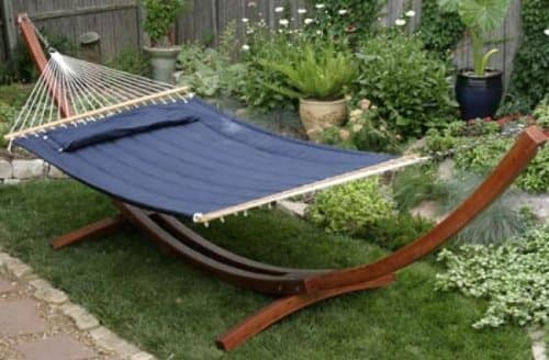 Apontus Quilted Hammock Pillow Top, Navy Blue