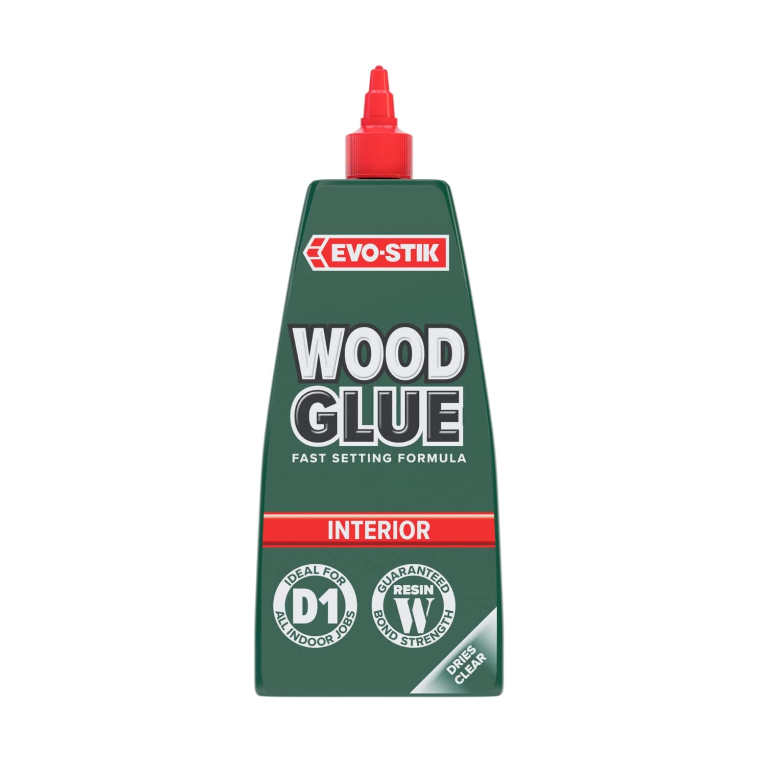 EVO-STIK Wood Glue 1L - Interior - Extra Strong - Fast Setting Glue - Dries Clear - Suitable For All Wood Types
