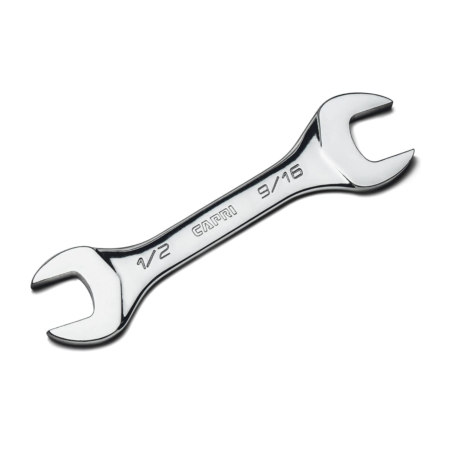 1/2 in. x 9/16 in. Slim Mini Open End Wrench, SAE