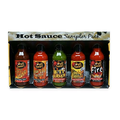 Bull Snort Hot Sauce 5-Pack Sampler Gift Set