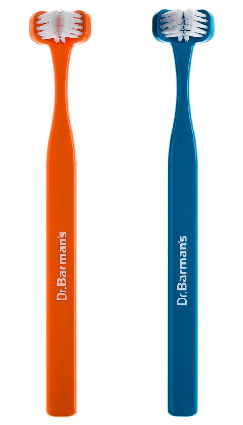 Dr. Barman's Superbrush Compact Junior Toothbrush (6-12 Years) - Pack of 2