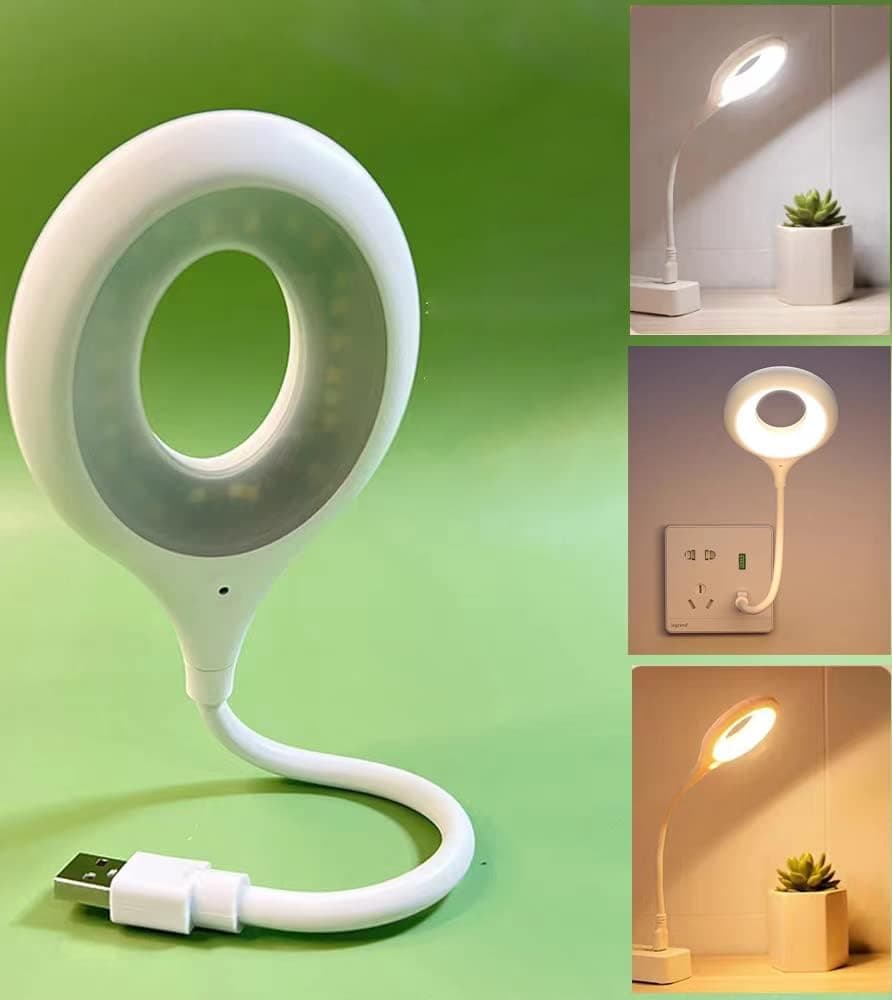 ECVV USB Voice Control Night Light, Smart LED Reading Lamp with Flexible Goose Neck for Bedroom, Bathroom, Hallway, Nursery, Kitchen, Car,Camping Tent |No APP Needed| Plug and use.