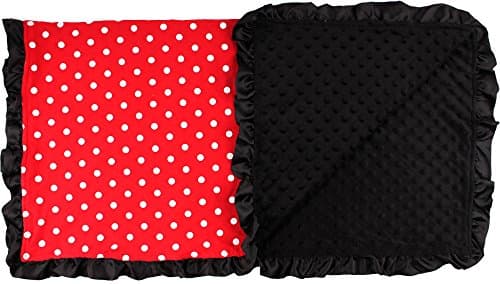 Red White and Black Polka Dot Blanket