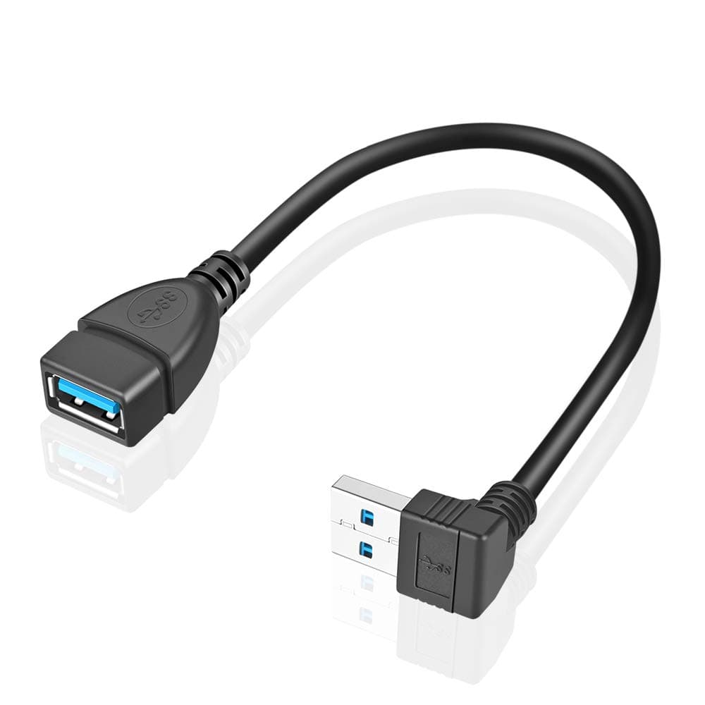 USB 3.0 Extension Cable Convertor Adapter Extender Cord Up and Down Angle