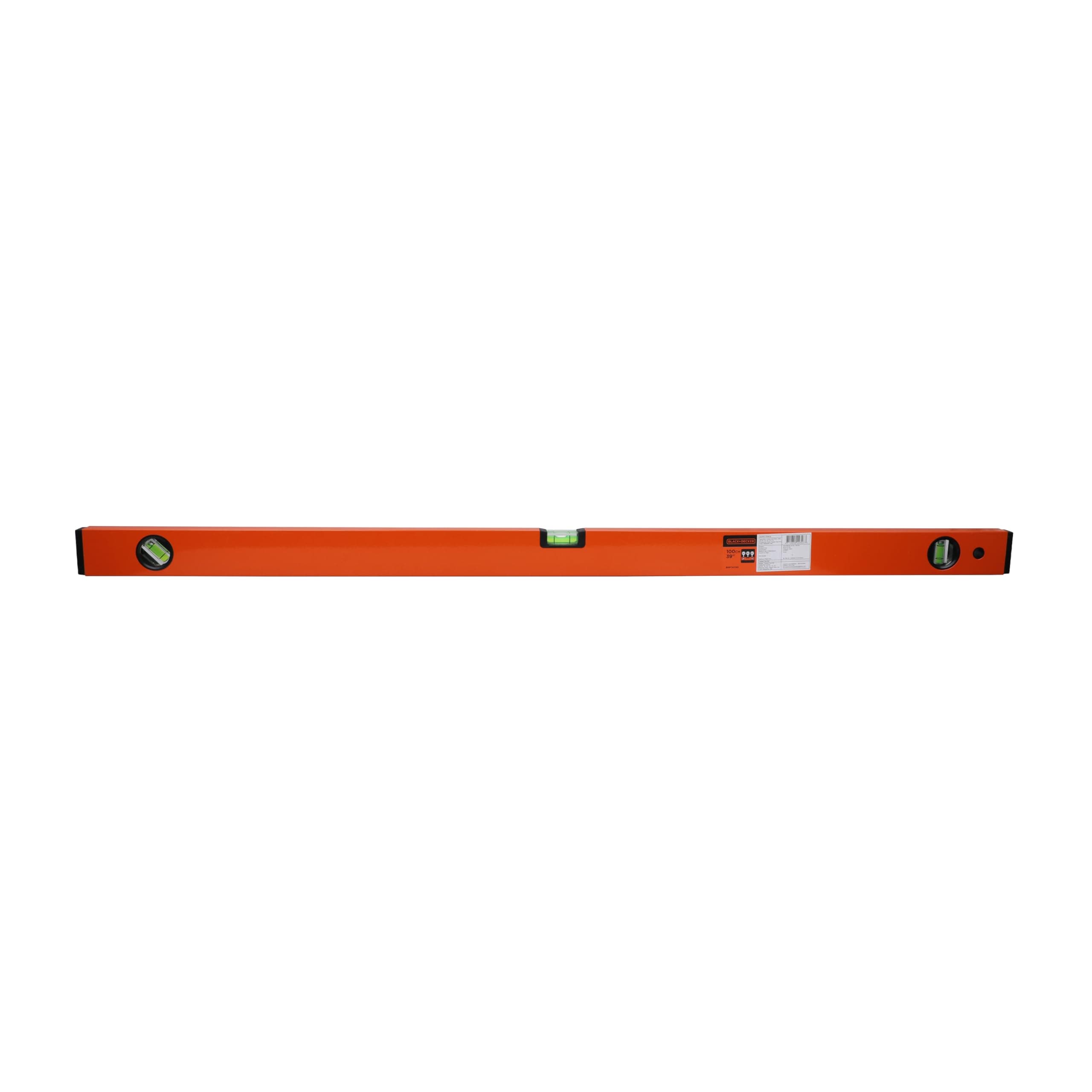 BLACK+DECKER BDHT43190 Aluminium Box Beam Level 100cm (Orange)