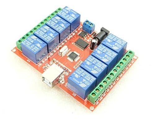12v 8 Channel USB Relay Module Programmable Computer Control