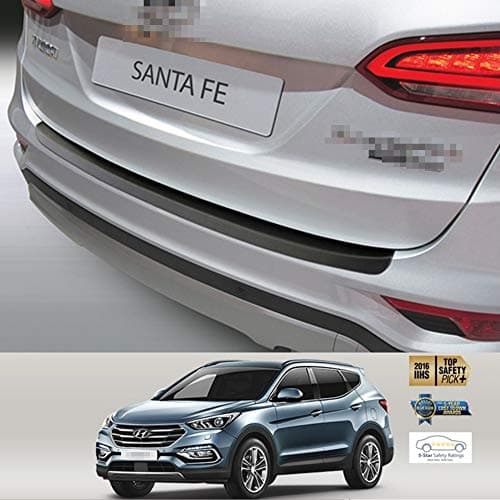 Rear Bumper Scuff Protector Plastic Sill Cover Guard Scratch Protection Trim Fits Hyundai Santa Fe 11.2015-5.2017 (Does NOT FIT Grand Santa Fe)