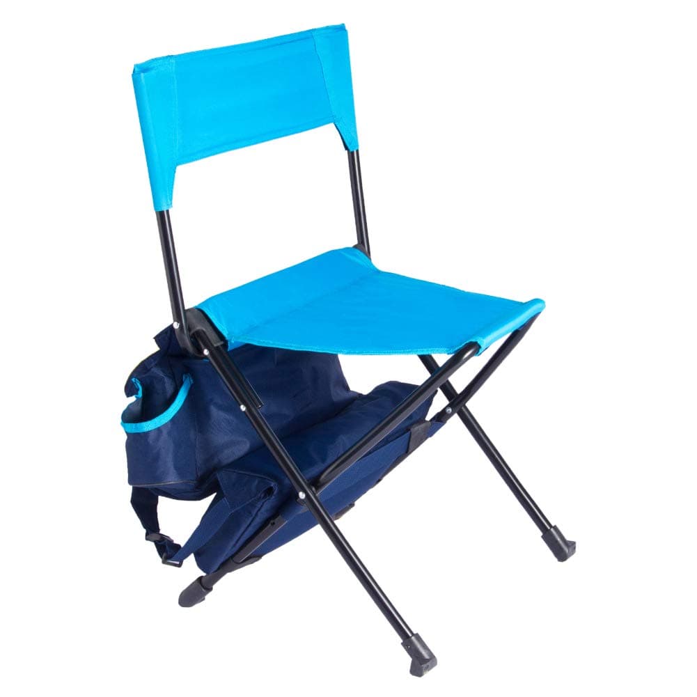 Foldable Multi-Functional Oversized Backpack Outdoor Chair with Built-in Cooler Bag for Camp, Travel, Beach, Picnic, Festival, Hiking, Fishing