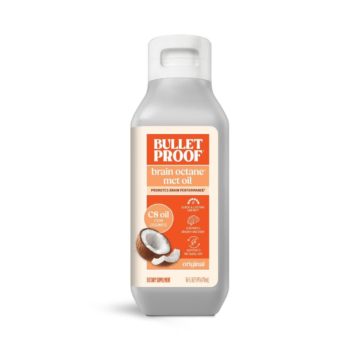 Bulletproof Brain Octane C8 MCT Oil 473 ml
